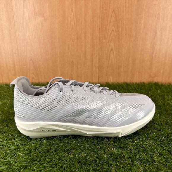 adidas Adizero Electric 2.0 Grey Silver Metallic Baseball Cleats JI1478 Size 9.5 main image 6